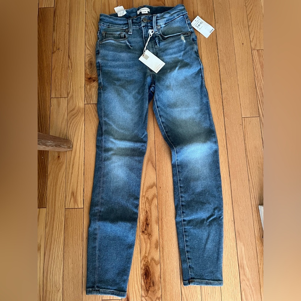 NWT Good American Good Waist Crop Skinny Jeans Indigo326 High Rise Size 2 $139